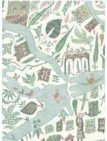 Lewis & Wood Carta da parati Utopia - Pistachio Rose