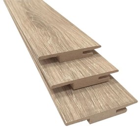 Imbotte coordinato per porta Brush in mdf colore cognac spessore 10 x L 63 x L 2250 mm