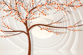 Quadro su tela – Albero moderno su sfondo astratto