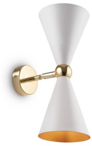 Maytoni Applique da parete con struttura e diffusori in metallo dallo stile moderno Vesper - 40W BIANCO ORO