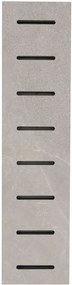 Bordo per piscina in gres porcellanato ECODADO+ Griglia Gres grigia 14,5x60x2 L 60 x H 14.5 cm, Sp 20 mm