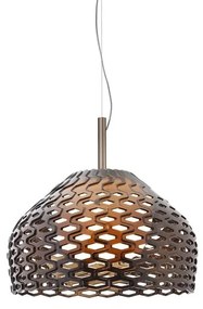 Flos Tatou Suspension 2 Lampada 50 cm a sospensione a luce diffusa in policarbonato Grigio Ocra