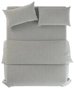 Set copripiumino e federa verde polveroso in lino per letto matrimoniale 200x200 cm Stone – Native Natural