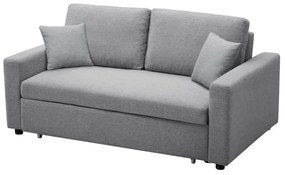 Divano letto 3 posti in Tessuto Grigio - INIZOR