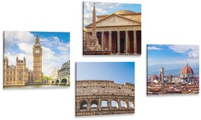 Set di quadri – Città abbaglianti
