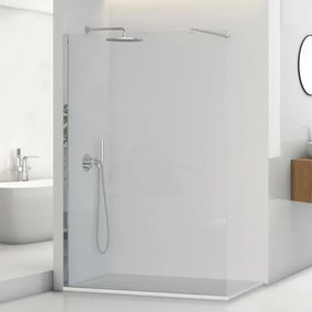 Doccia Walk-In 90 cm trasparente 8 mm profilo cromo H 200 cm Tay