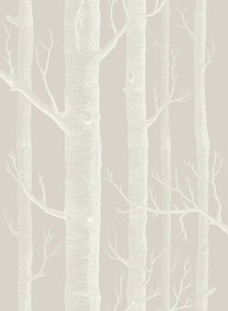 Cole & Son Carta da parati Woods Icons - Stone & White