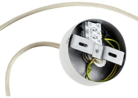 Argon 8443 - Lampadario a sospensione con filo PIAVA 1xE14/7W/230V alabastro bianco