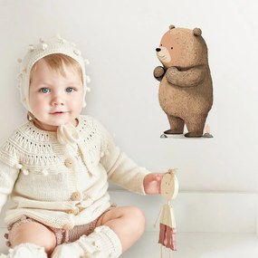 Adesivo per la camera dei bambini - Orsetto bruno  | Inspio