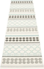 Passatoia da interno/esterno grigia/turchese 70x270 cm Asta Pale Turquoise – Pappelina