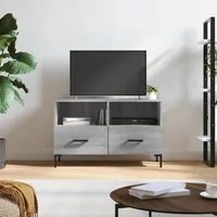 Mobile Porta TV Grigio Sonoma 80x36x50 cm in Legno Multistrato 828978