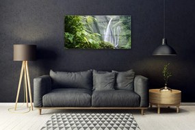 Quadro in vetro Cascata Natura 100x50 cm