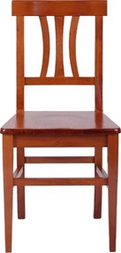 Sedia da cucina con seduta in legno LAURA ciliegio SET da 2