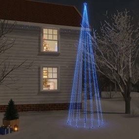 Albero Di Natale Con Puntale Blu 1134 Led 800 Cm /