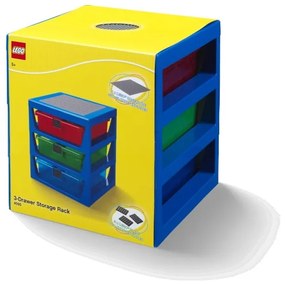 Organizzatore blu con 3 cassetti Storage - LEGO®