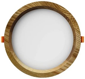 APLED - Lampada LED RONDO WOODLINE LED/6W/230V 3000K diametro 15 cm cenere legno solido