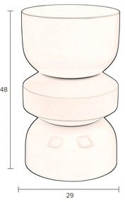 Tavolino rotondo ø 29 cm Apollo – Dutchbone