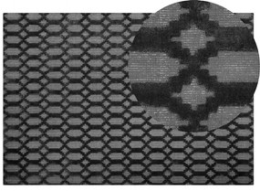 Tappeto grigio scuro 140 x 200 cm a pelo corto CIZRE Beliani