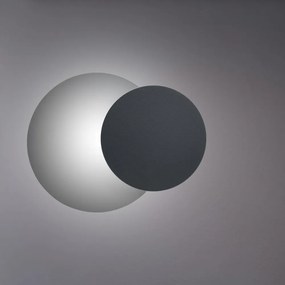 Applique da Parete Circle Nera, Luce Indiretta, Base G9 Colore del corpo Nero