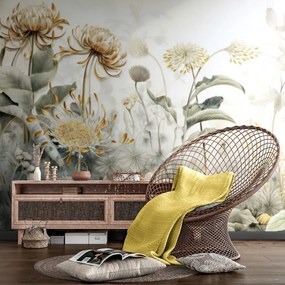 Carta da parati – Fiori avvolti dalla natura