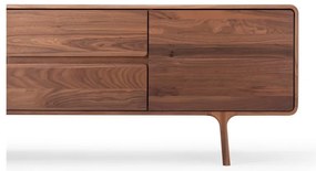 Mobile TV marrone in noce massiccio 180x65x45 cm Fawn – Gazzda