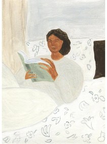 Poster 50x70 cm Morning Read – Isabelle Vandeplassche – The Poster Club