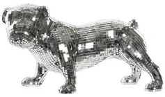 Statua Decorativa DKD Home Decor Inglese Argentato Bulldog Resina Moderno (45,5 x 21,5 x 25 cm)
