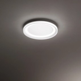 Plafoniera Moderna Edge Alluminio Bianco Acrilico Led 38W 3000K