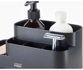 Organizer da bagno in plastica nero EasyStore - Joseph Joseph