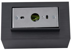 Lampada da parete moderna color canna di fucile quadrata 2 luci GU10 50mm - Sandy