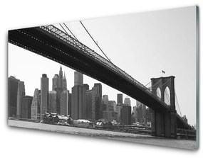 Pannello retrocucina Architettura della città del ponte 100x50 cm