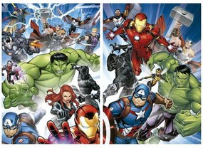 Set di 2 Puzzle The Avengers 100 Pezzi