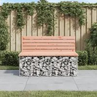 Panca da Giardino Design Gabbione 103x70x65 cm Massello Douglas 834375