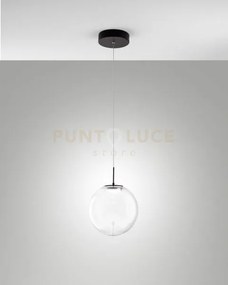 Ariel sospensione 1 luce traspararente goccia d.25cm a led cct 2700...