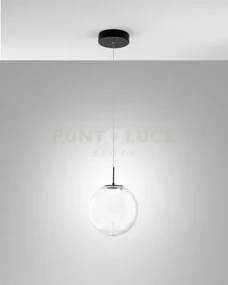 Ariel sospensione 1 luce traspararente goccia d.25cm a led cct 2700...