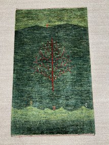 Loribaft Tappeto persiano 60 x 100 Verde (Iran) Annodato A Mano