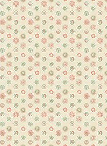 GP & J Baker Carta da parati Court Buttons - Pink/ Green