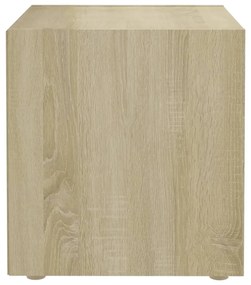 Mobile porta tv rovere sonoma 37x35x37 cm in legno multistrato