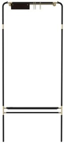 Set da corridoio in metallo nero Lean On Me - UMAGE