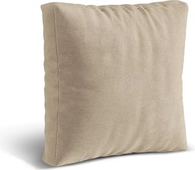 Cuscino per divano componibile beige con rivestimento in velluto Martina – Micadoni