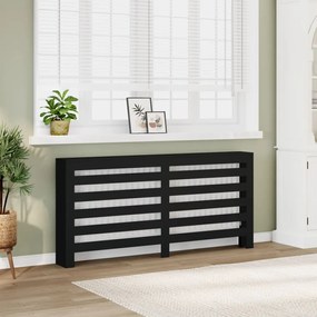 Copertura Termosifone Nera 175x20x82 Cm İn Legno Multistrato /
