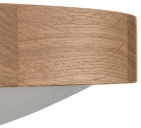 Envostar Zeus plafoniera in legno, rovere, Ø 47 cm