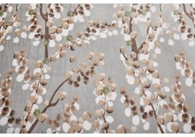 Set copripiumino e federa grigio in micropile per letto singolo 140x200 cm Branches – My House