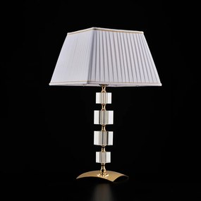 Lampada da tavolo Contemporanea Franz Cristallo Oro 1 luce E27