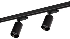Faretto per sistema a binario PIPE 4xGU10/10W/230V nero