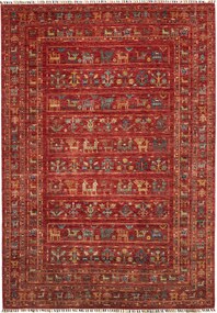 Samarkand Tappeto orientale 240x170 Rosso (Pakistan) Annodato A Mano