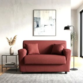 Divano 2 posti Bordeaux - tessuto sfoderabile 124 cm BOLOGNA