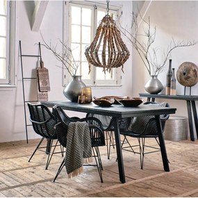Scala decorativa in metallo nero Siem - Light &amp; Living
