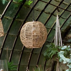 Atmosphera - Lampadario a sospensione con filo RANA 1xE27/40W/230V rattan