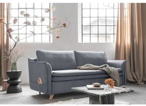 Divano in velluto grigio 225 cm Charming Charlie - Miuform